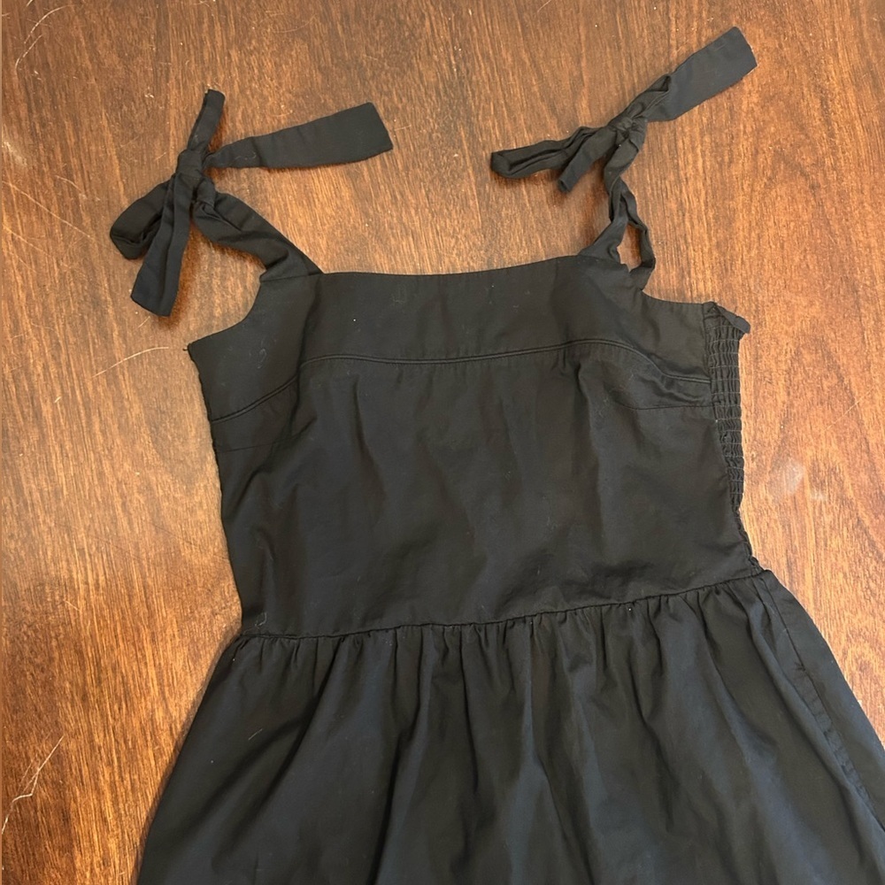 MELISSA NEPTON Black Midi Tie-Shoulder Dress - Picture 6 of 7